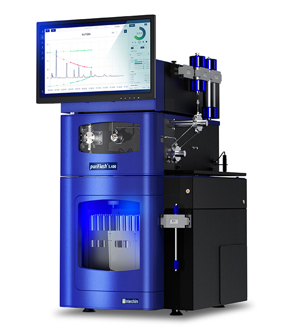 Ultra-preparative puriFlash 5.400 chromatography