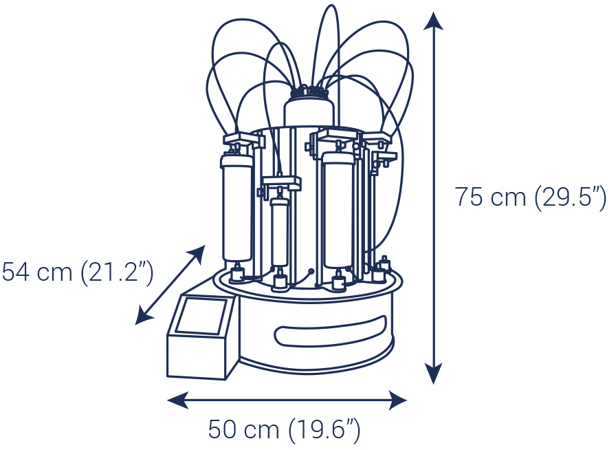 Multiple Column Support Puriflash Open Access Lab CarouXel